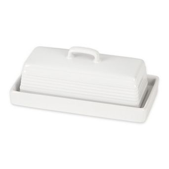 RSVP International Stoneware Butter Dish
