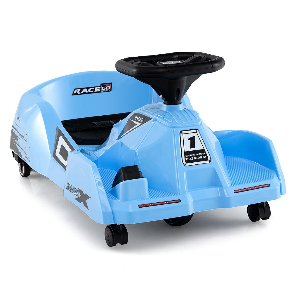 Kids Ride on Go Kart 3 in 1 with Cleaning Mode, 12V Electric Race Toy
