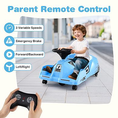 12V Electric Cleaning Go Kart with Detachable Mop and Remote Control