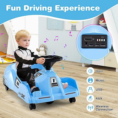 12V Electric Cleaning Go Kart with Detachable Mop and Remote Control