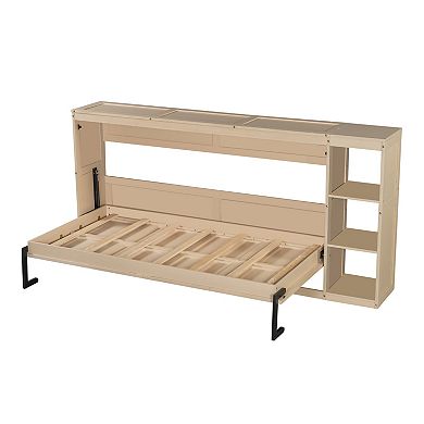 Whisen Murphy Bed with Bookshelf