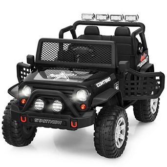 Gymax 12V Electric Kids Ride On Car Truck w/ MP3 Horn 2.4G Remote Control White