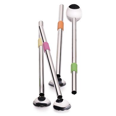 RSVP International Endurance® 8.5in Spoon Straw 4 Piece