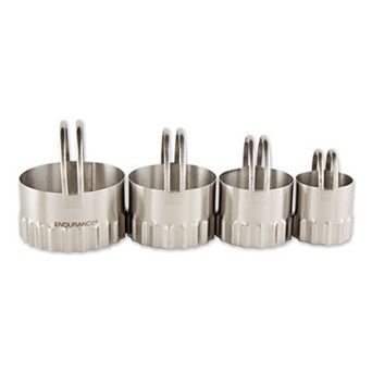 RSVP International Endurance® Stainless Steel Biscuit Cutter Set - 4 pc