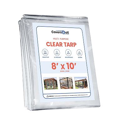 Covers&All Heavy Duty Multipurpose Tarp with Grommets, Waterproof Material