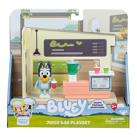 Детские фигурки Bluey Let's Play Chef Juice Bar Playset