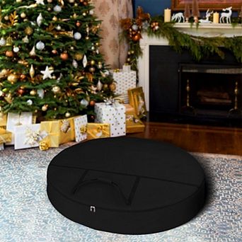 Covers&All Christmas Wreath Storage Bag with Carrying Handle & Dual Zipper, Water Resistant