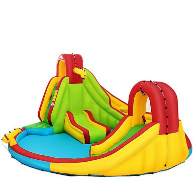 Gymax Kids Gift Inflatable Water Slide Park Bounce House w/480W Blower