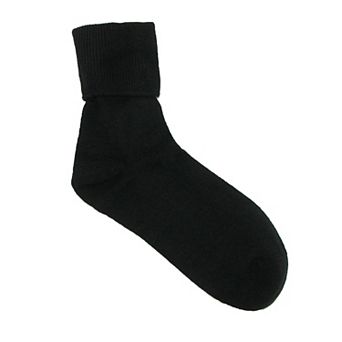 Jefferies Socks Women's Cotton Turn Cuff Socks