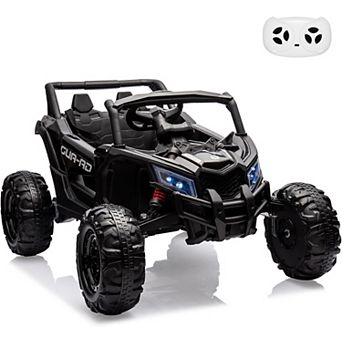 24V 2-Seater Kids UTV, Electric Ride-On Car with Remote, 2 Motors & LED Lights