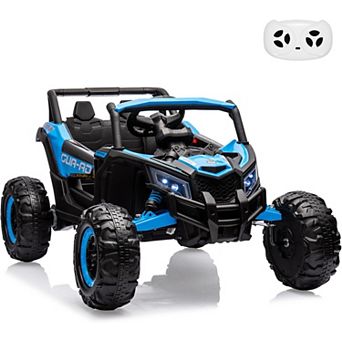 24V 2-Seater Kids UTV, Electric Ride-On Car with Remote, 2 Motors & LED Lights