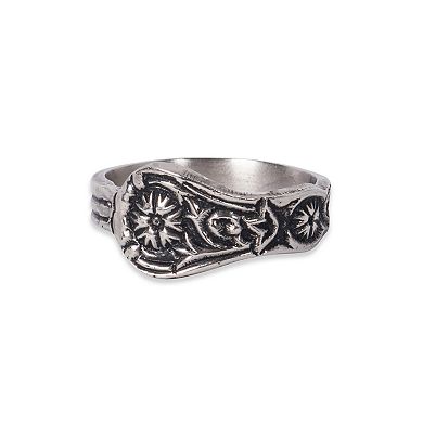 DII Asst Silver Spoon Napkin Ring Set/4