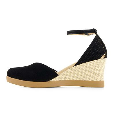 Andrea Women's Wedge Ankle Strap Espadrilles 19819