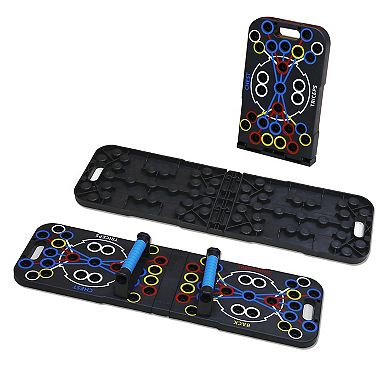 Push Up Board Set with Pilates Bar, Resistance Bands & Roller for Full Body Home Workout