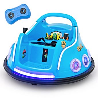12V Bumper Car Ride On Toy with Music Lights and Remote Control
