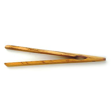 RSVP International Olive Wood Toast Tongs