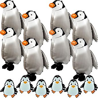 14 pc Penguin Jumbo Walking Foil Balloons for Birthday Party Wedding and Event Decor