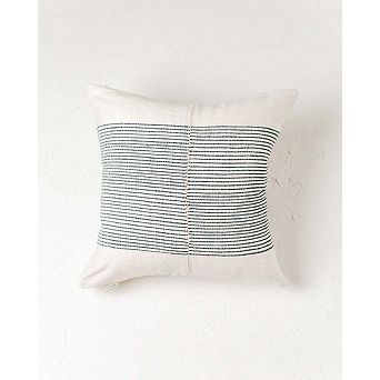 Riviera Hand-Stitch Throw Pillow Cover