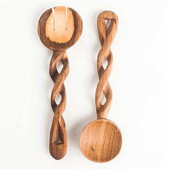 Spiral Salad Servers