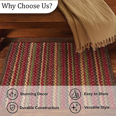 Park Designs High Rock Stripe Chindi Indoor Rug 2' x 3'