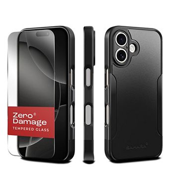 SAHARA - Classic Series Case & Tempered Glass Kit - Apple iPhone 16 Plus