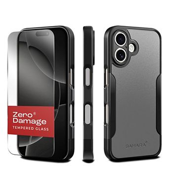 SAHARA - Classic Series Case & Tempered Glass Kit - Apple iPhone 16 Plus
