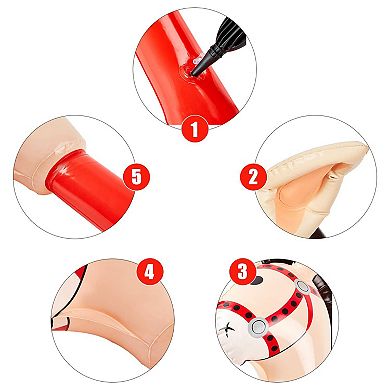 4 Pieces Inflatable Stick Horsehead Balloons for Theme Birthday Party Decorations 37 Inches