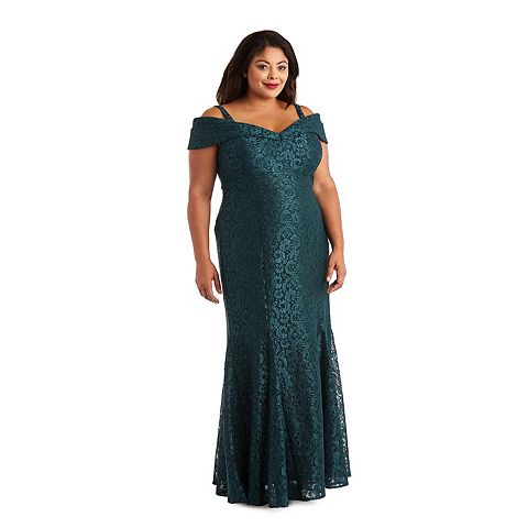 Женские платья R&M Plus Size R&M Richards Long Off-The-Shoulder Dress