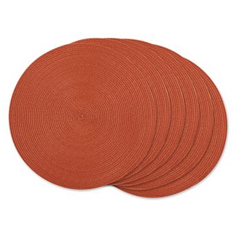 DII Solid Woven Placemat Set/6
