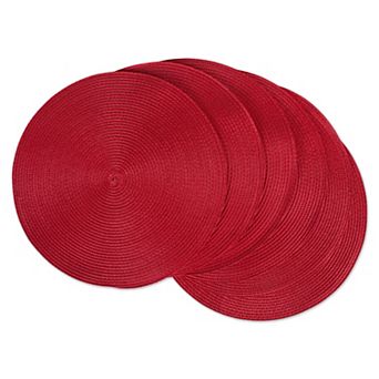 DII Solid Woven Placemat Set/6