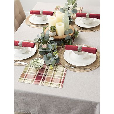 DII Homestead Plaid Table Runner