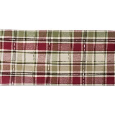 DII Homestead Plaid Table Runner