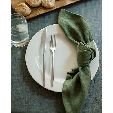Stone Washed Linen Dinner Napkins - Set of 4