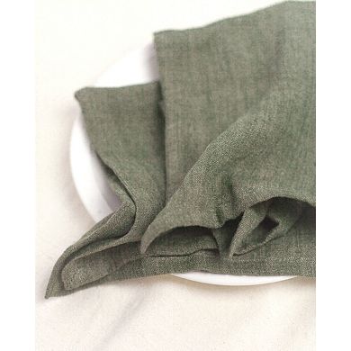 Stone Washed Linen Dinner Napkins - Set of 4