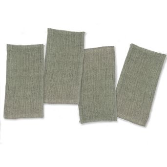 Stone Washed Linen Dinner Napkins - Set of 4