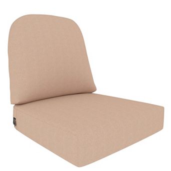Covers&All Outdoor Seat/Back Deep Seating Cushion, Eco-friendly Olefin Fabric