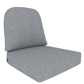 Covers&All Outdoor Seat/Back Deep Seating Cushion, Eco-friendly Olefin Fabric