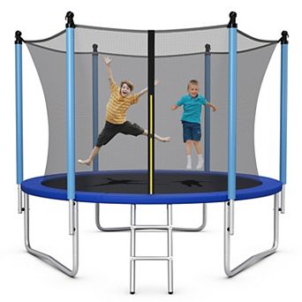 15-Foot Outdoor Trampoline with Safety Enclosure Net
