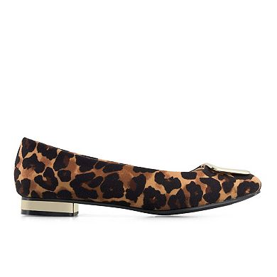 Andrea Women's Animal Print Ballet Flats 90671