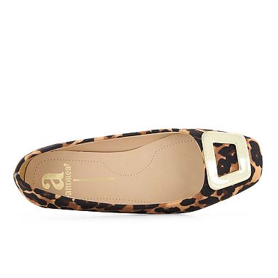 Andrea Women's Animal Print Ballet Flats 90671