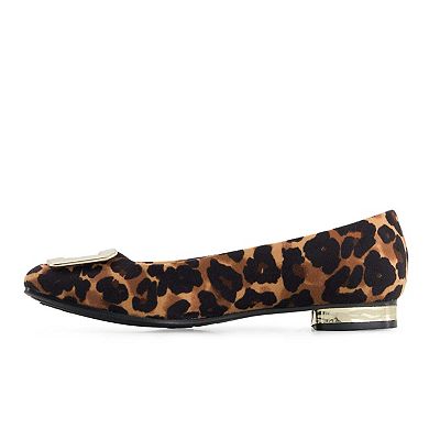 Andrea Women's Animal Print Ballet Flats 90671