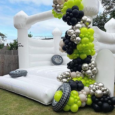 50 Pcs 12 Inch Lime Green Latex Balloons for Baby Shower Dinosaur Jungle Halloween Party Decor