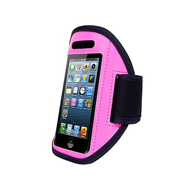 Adjustable Sweat-Resistant Phone Armband Holder for iPhone 5 & 4in Cellphones Running Gym