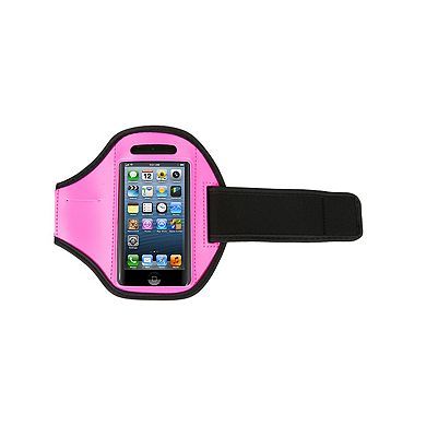 Adjustable Sweat-Resistant Phone Armband Holder for iPhone 5 & 4in Cellphones Running Gym