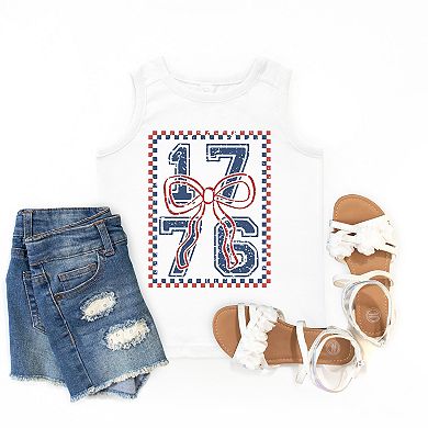 The Juniper Shop 1776 Checkered Coquette Youth Tank Top