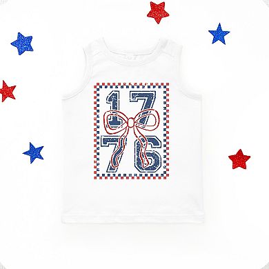 The Juniper Shop 1776 Checkered Coquette Youth Tank Top