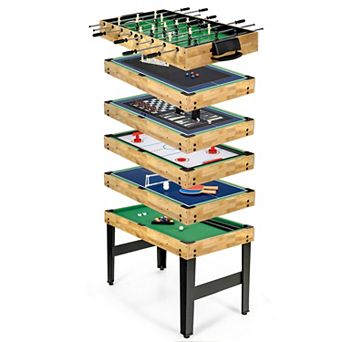 10-in-1 Multi-Game Table Set for Home Entertainment