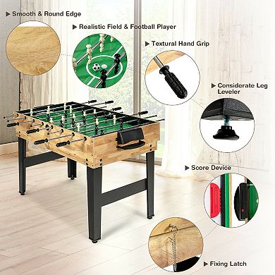 10-in-1 Multi-Game Table Set for Home Entertainment