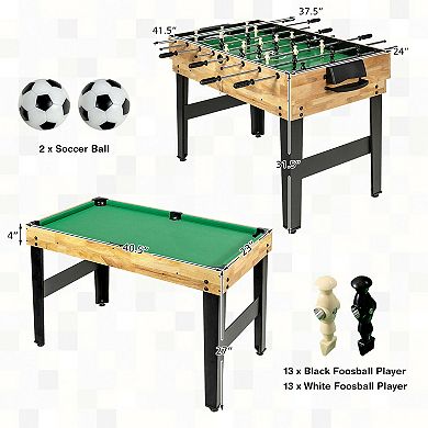 10-in-1 Multi-Game Table Set for Home Entertainment