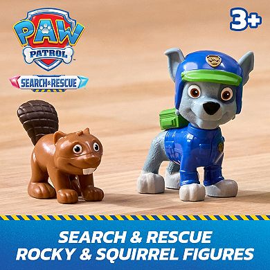 PAW Patrol Rocky Rescue Recycler Pull-Back Action Vehicle & Figures Toy Set